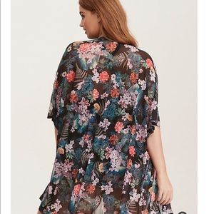 Tropical mesh kimono - torrid